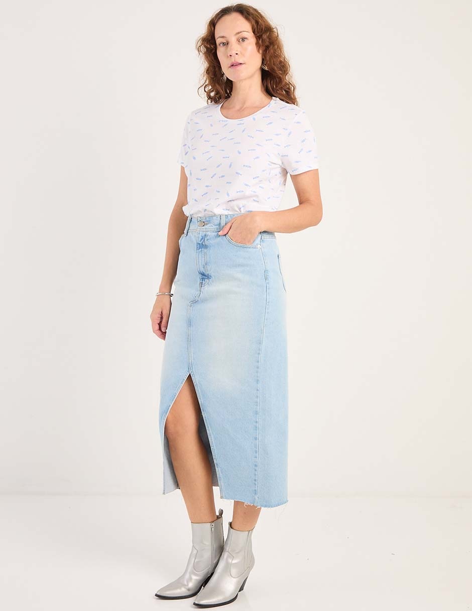 Playera manga corta cuello redondo para mujer 3