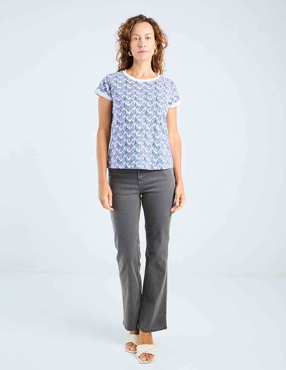 Jeans flare cintura para mujer 2