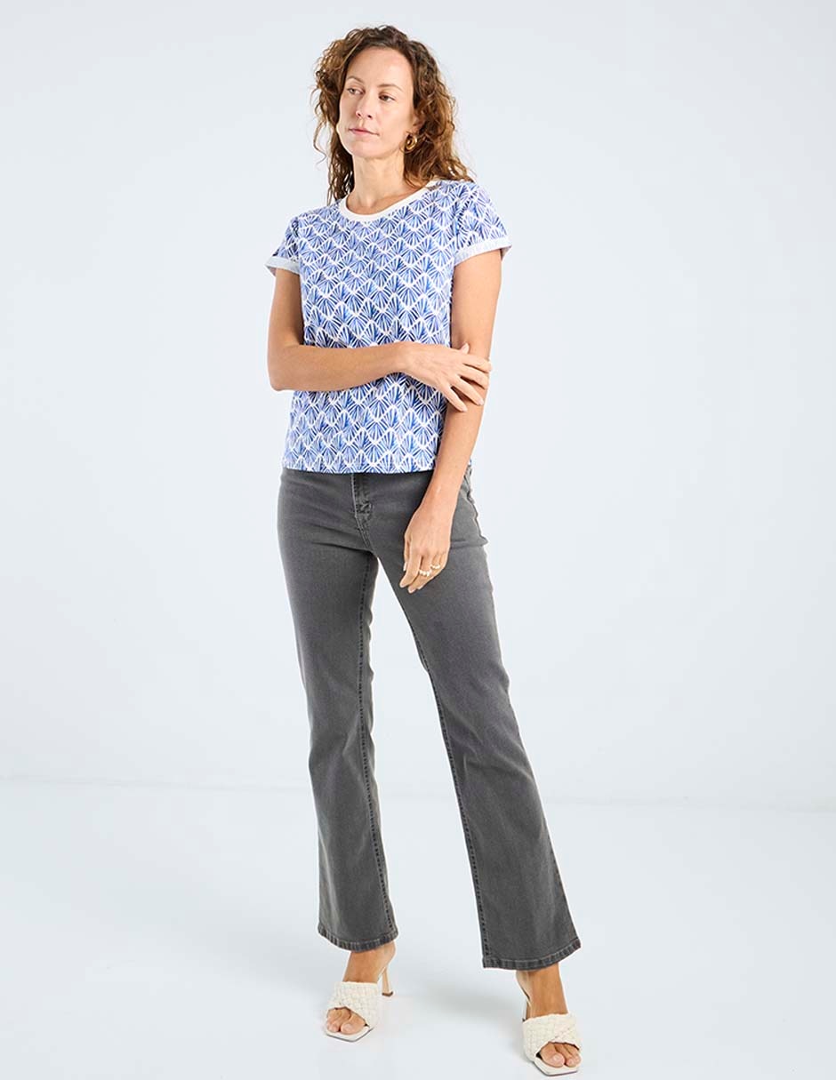 Jeans flare cintura para mujer 3