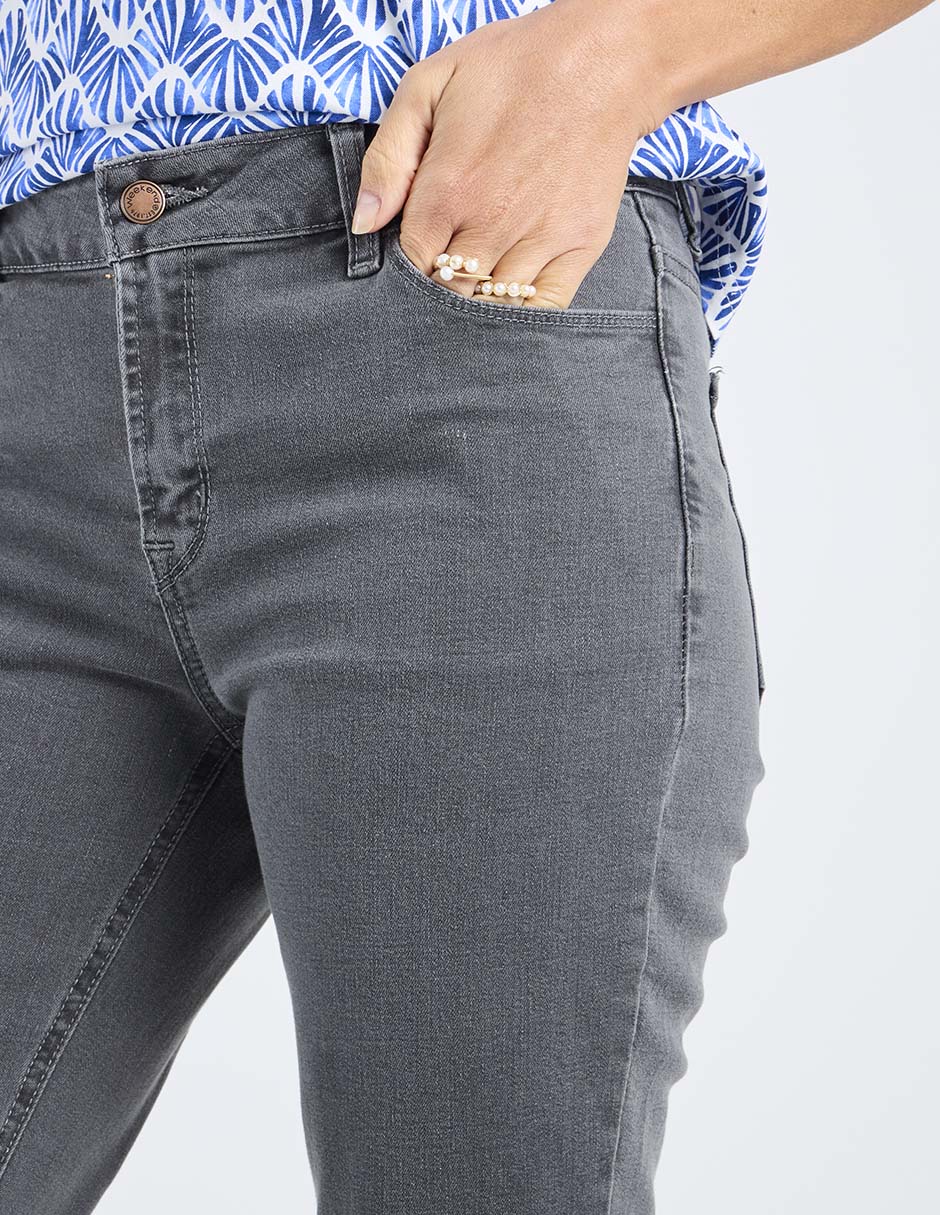 Jeans flare cintura para mujer 4