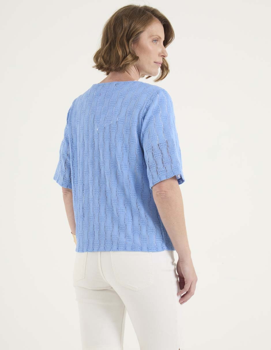 Suéter cuello V para mujer 2