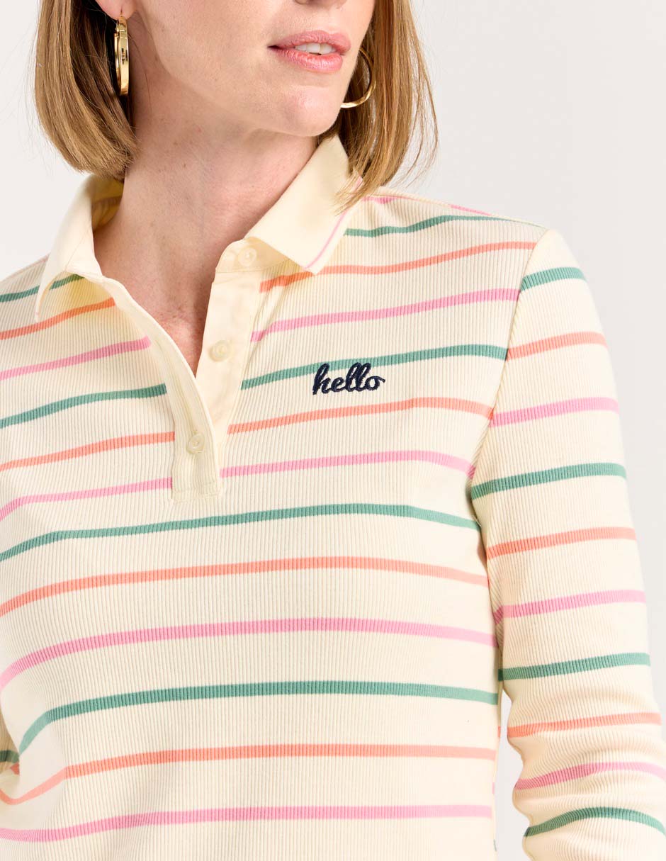 Playera tipo polo para mujer 4