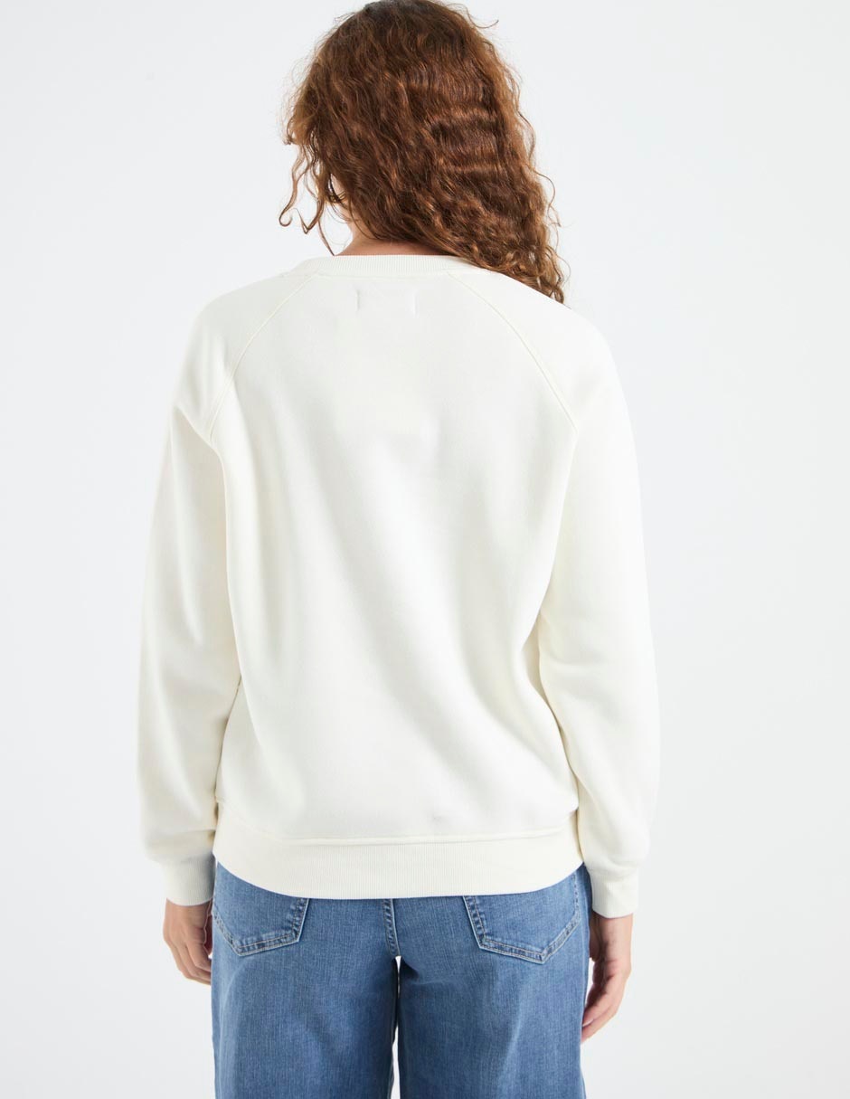 SUDADERA WKM26010-01 WEE, EG, VAINILLA