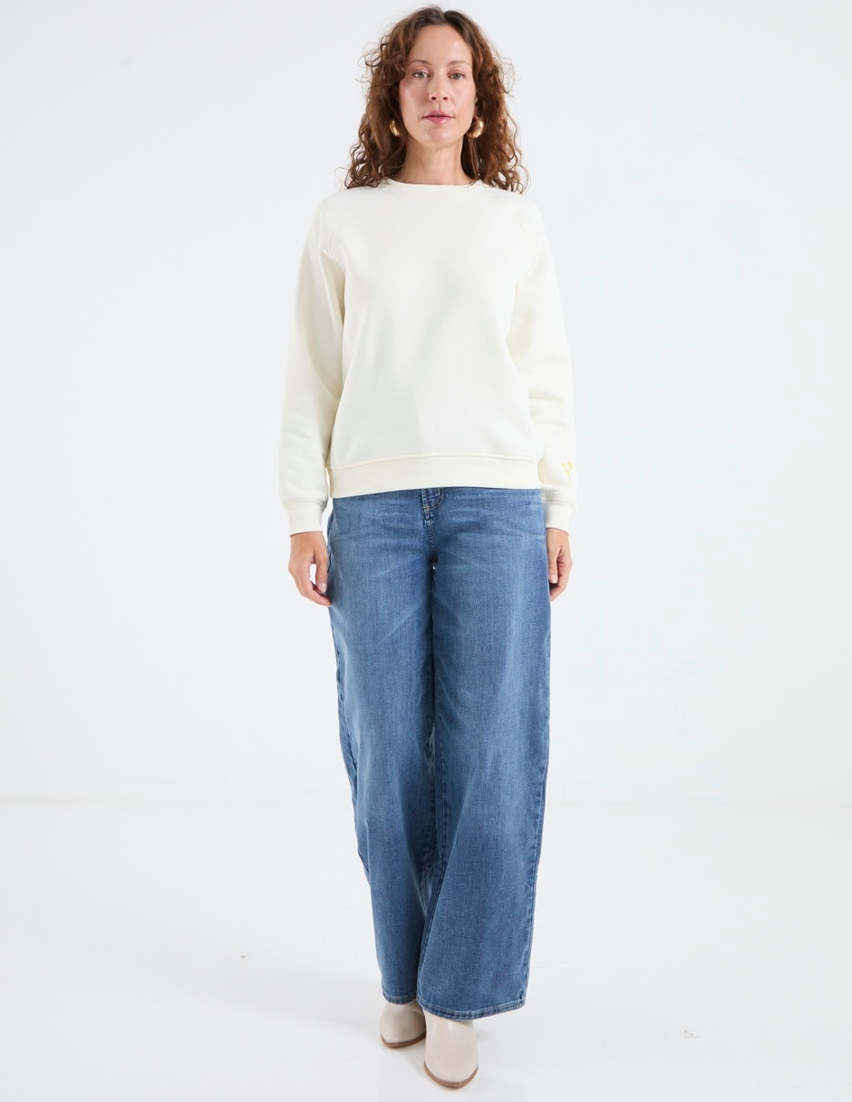 SUDADERA WKM26010-01 WEE, EG, VAINILLA