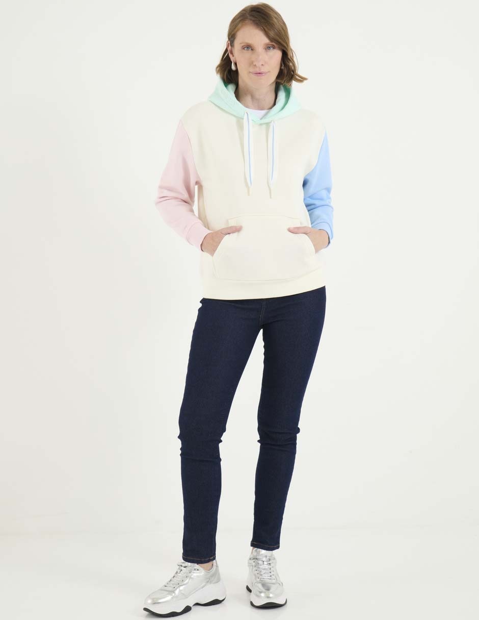 Sudadera con capucha y bolsa para mujer 3