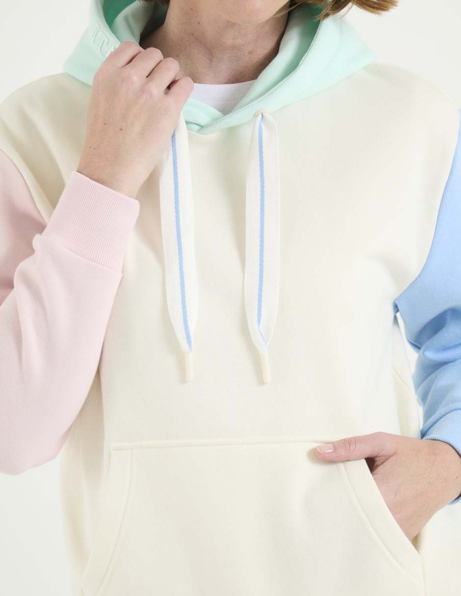 Sudadera con capucha y bolsa para mujer 4