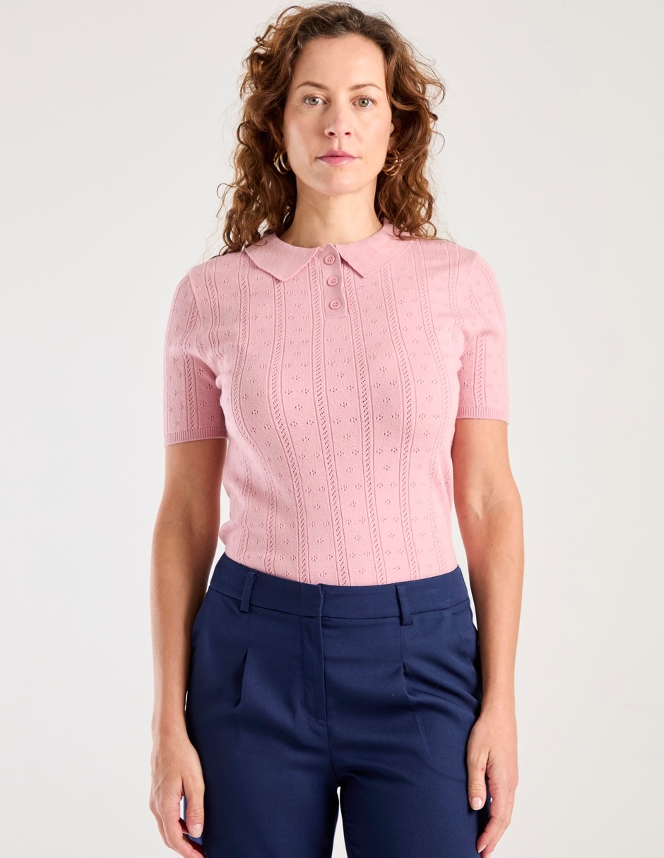 Blusa manga corta para mujer