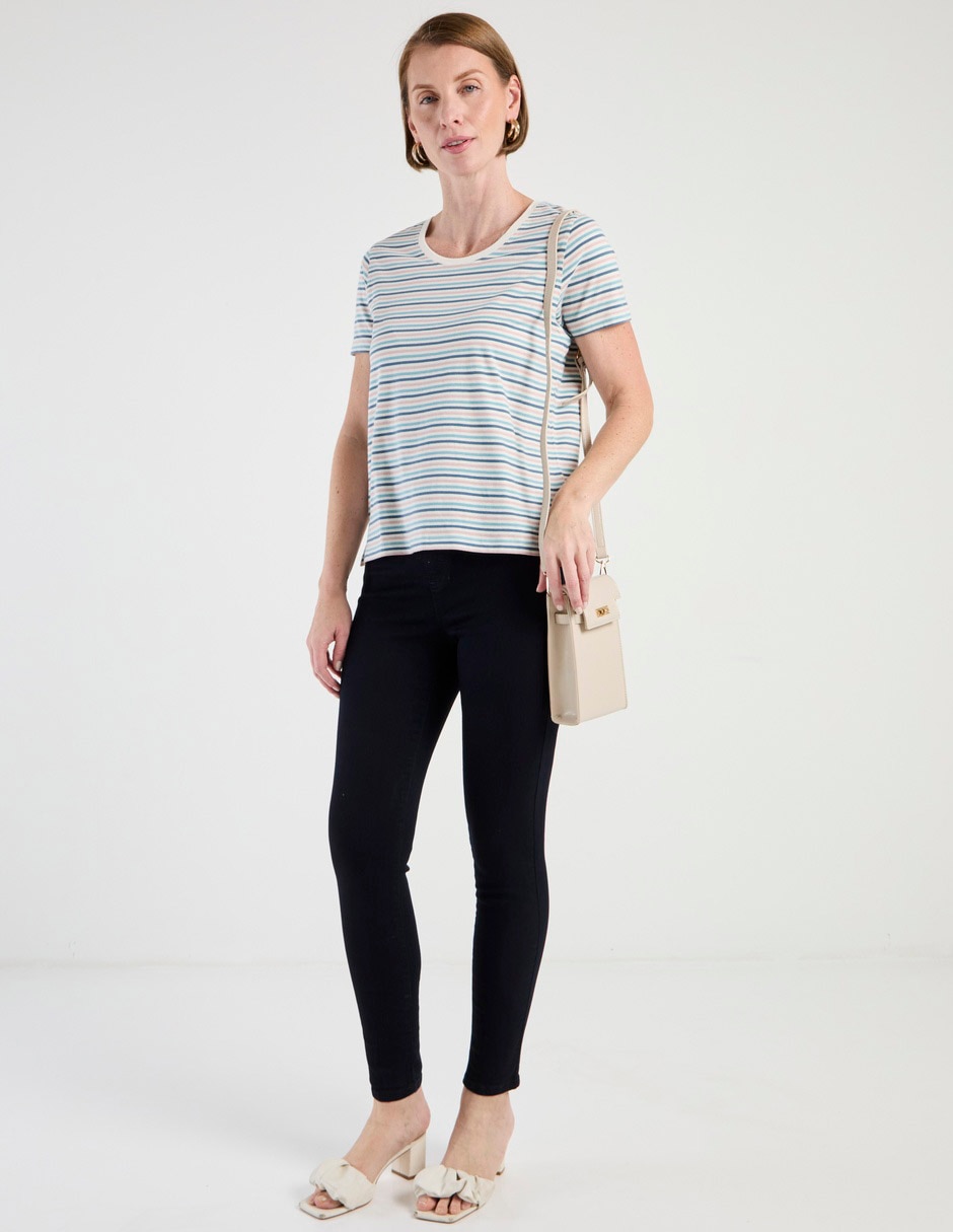 Jeans skinny cintura alta para mujer 3