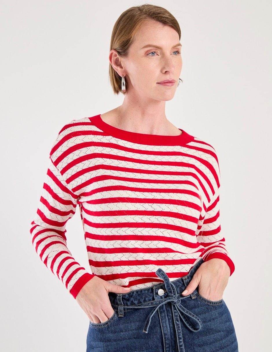 Suéter cuello redondo para mujer Suéter cuello redondo para mujer