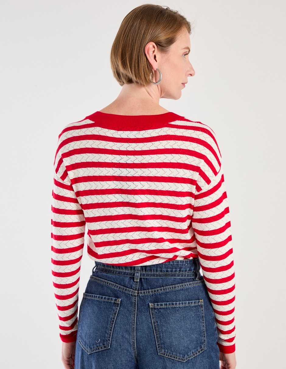 Suéter cuello redondo para mujer 2