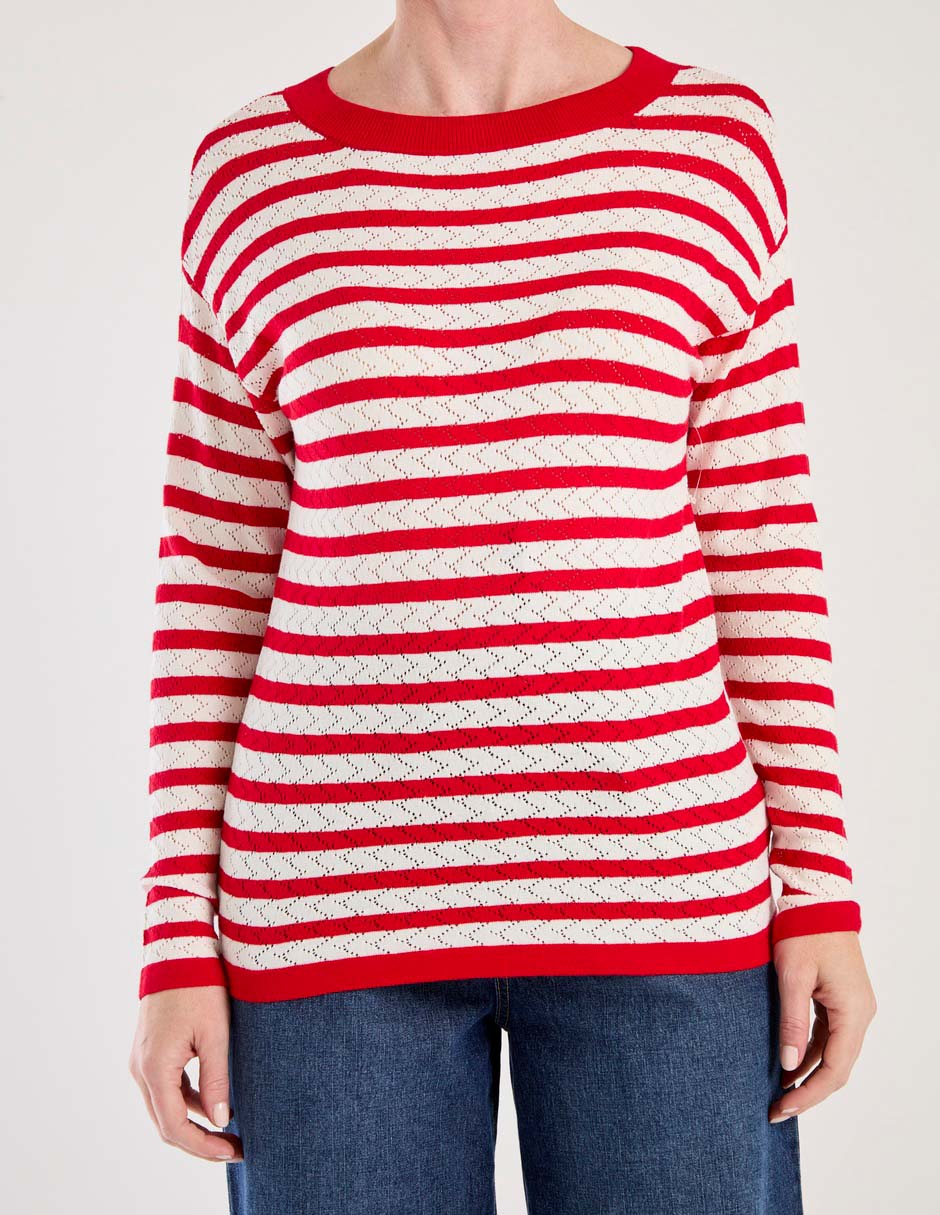 Suéter cuello redondo para mujer 5