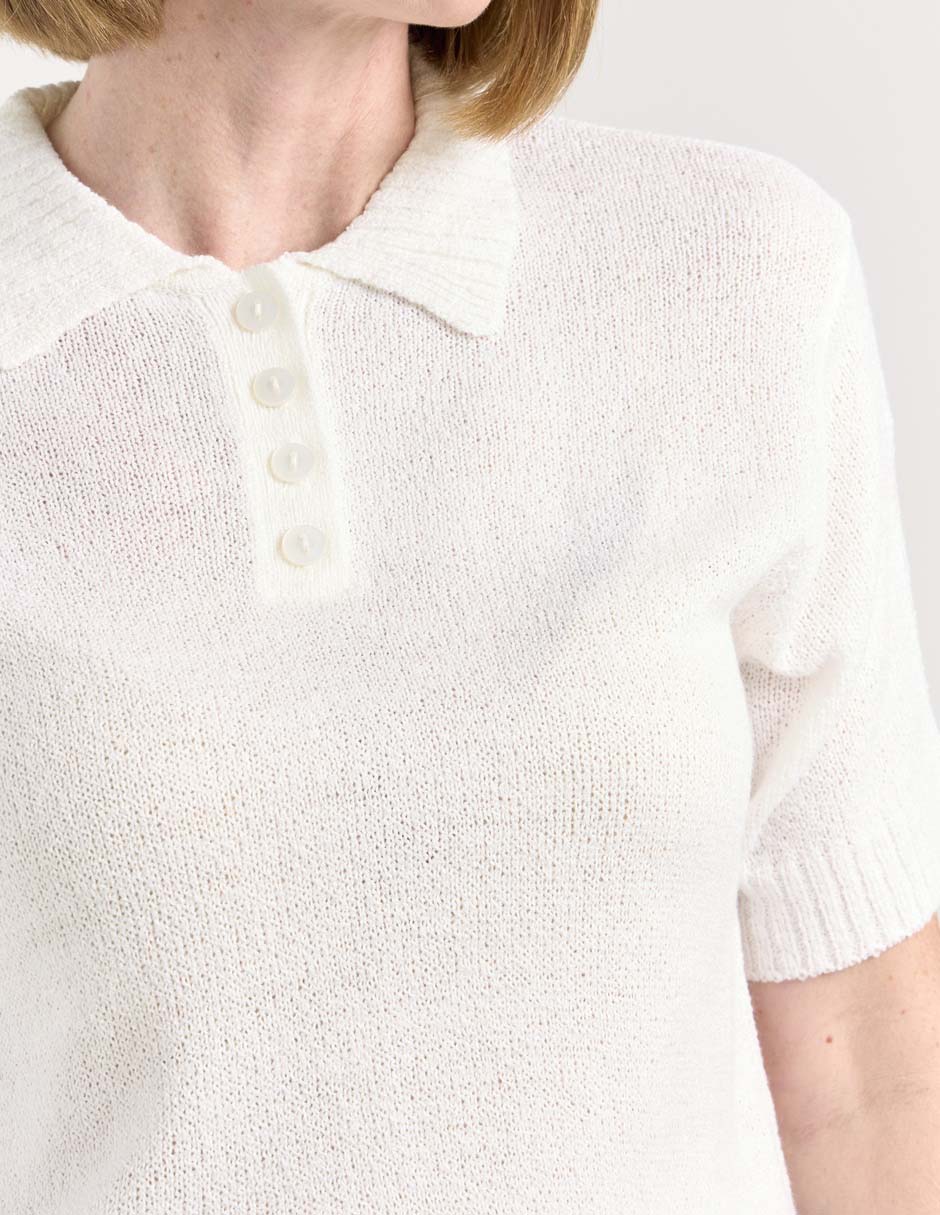 Blusa manga corta para mujer 4