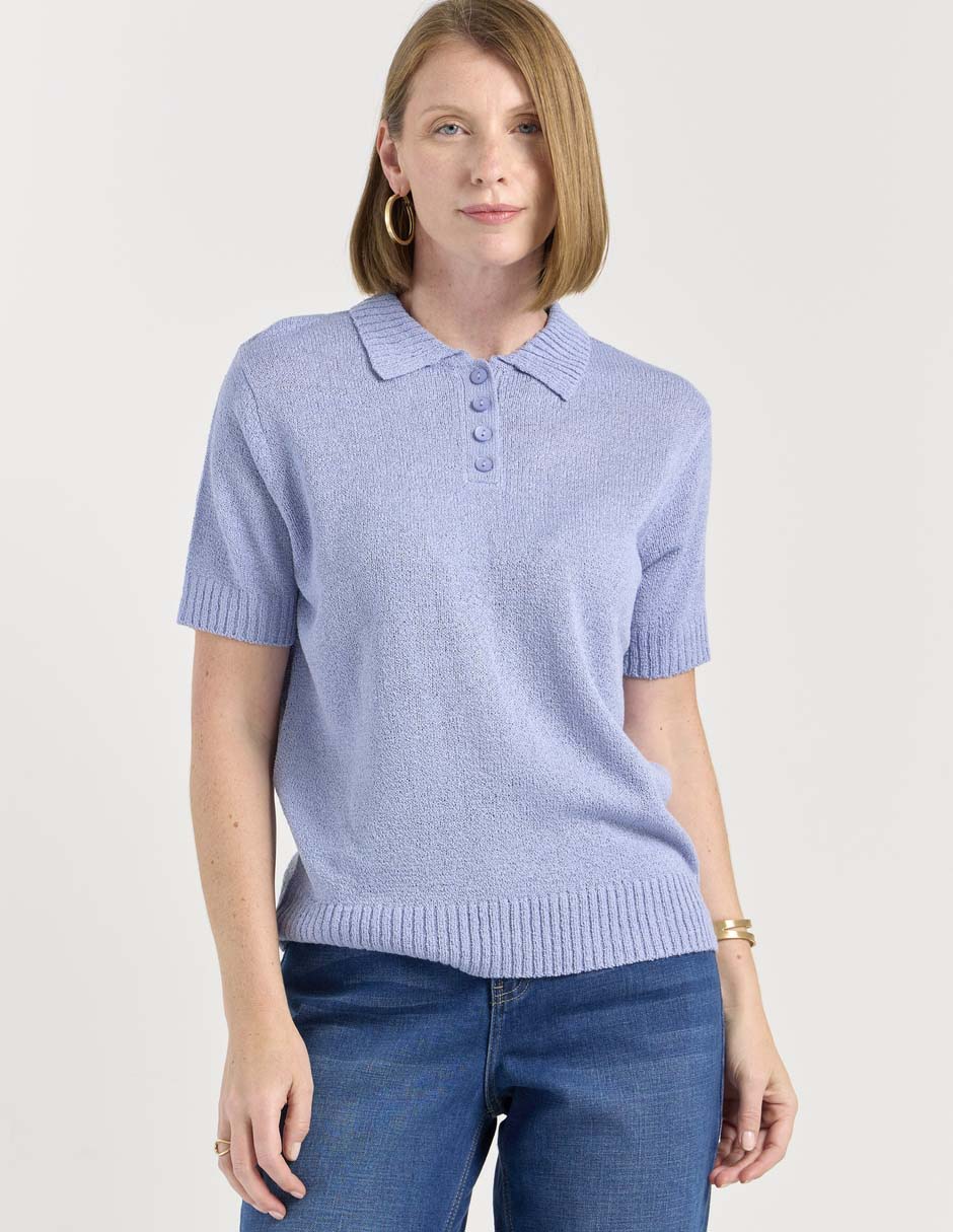 Blusa manga corta para mujer