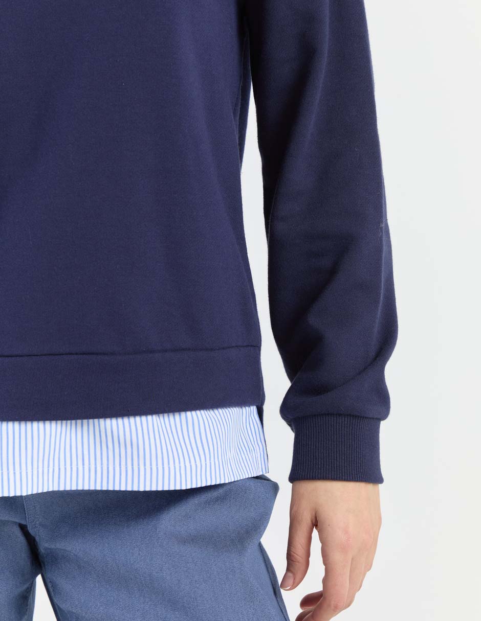 SUDADERA WKMR26502-01, EG, AZUL MARINO