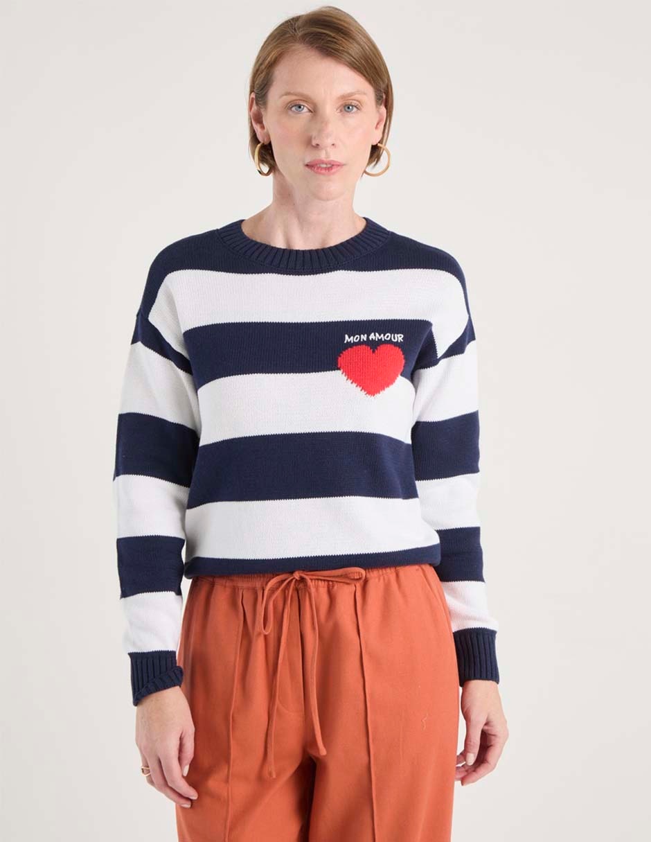 Suéter cuello redondo para mujer Suéter cuello redondo para mujer
