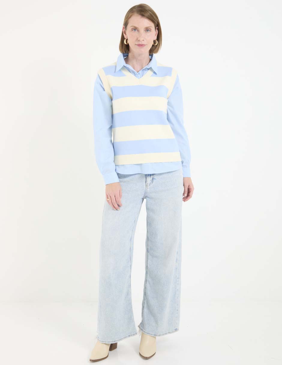 SUETER WKMR26501-01 W, M, AZUL CELESTE