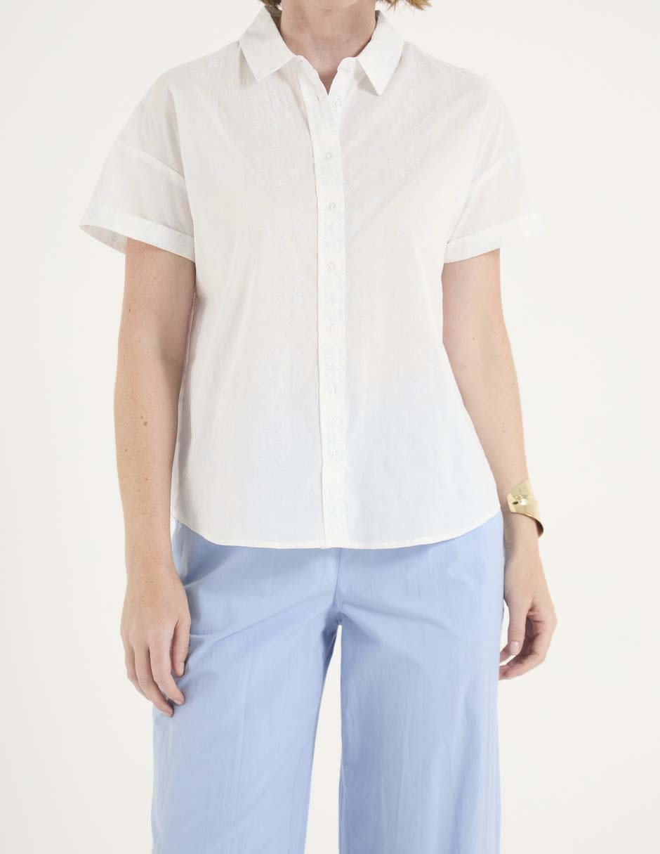 Blusa manga corta para mujer 5