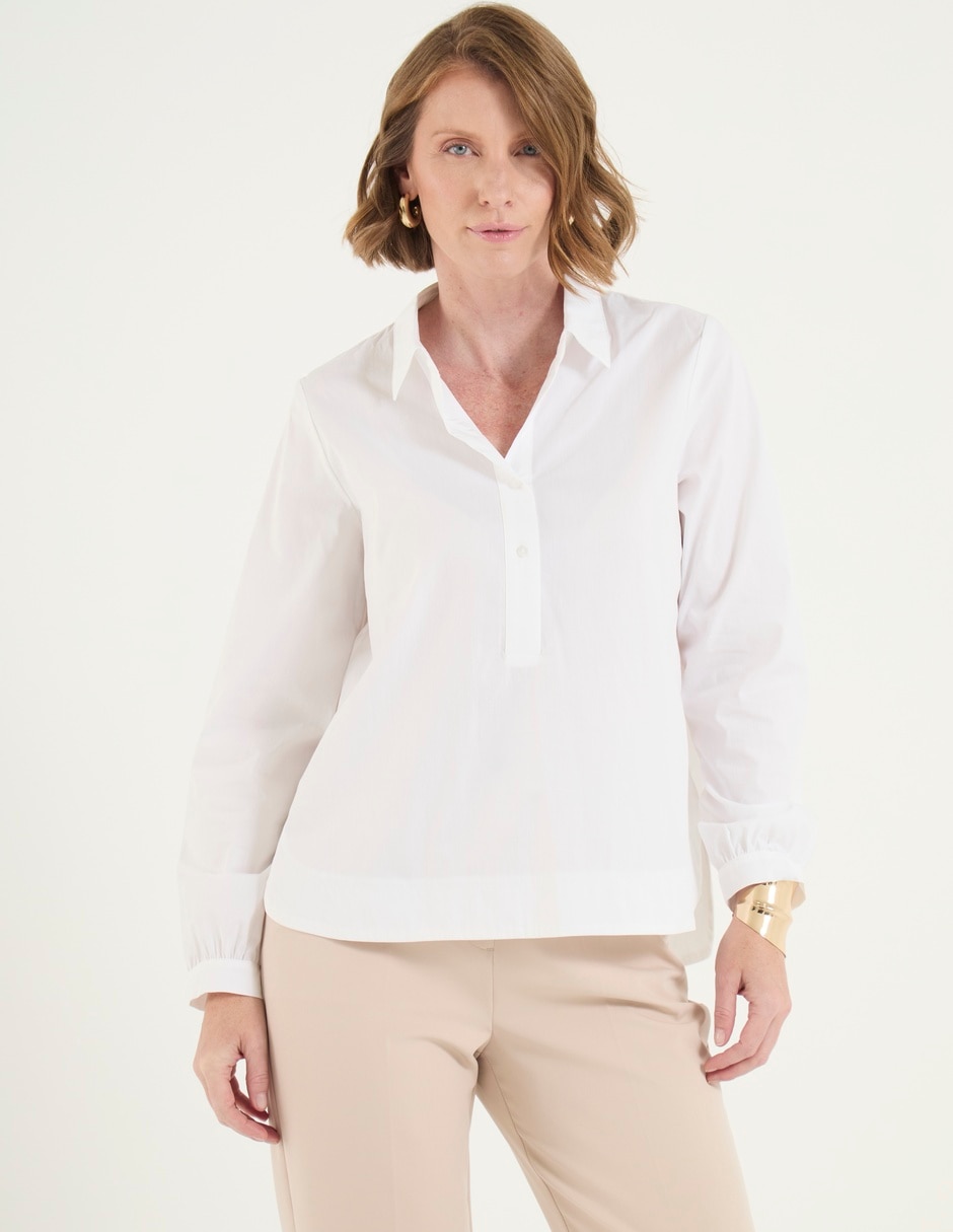 Blusa manga larga para mujer