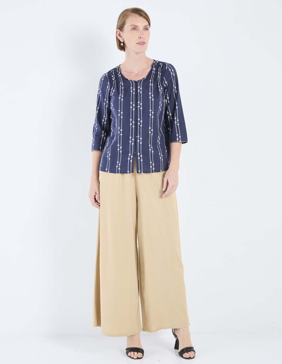 Pantalón relaxed wide leg para mujer 3
