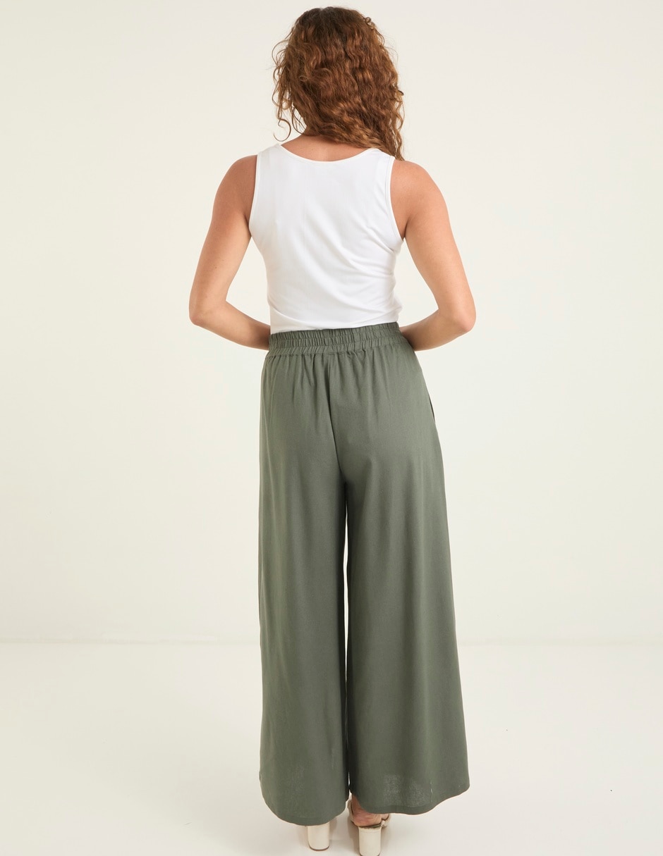 Pantalón relaxed wide leg para mujer 2