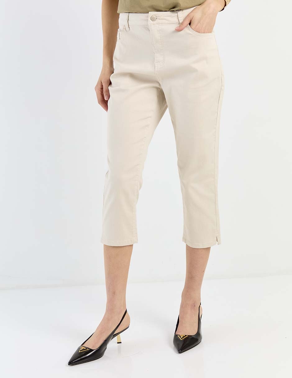 Pantalón capri slim para mujer Pantalón capri slim para mujer