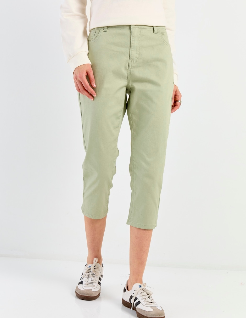 Pantalón capri slim para mujer Pantalón capri slim para mujer