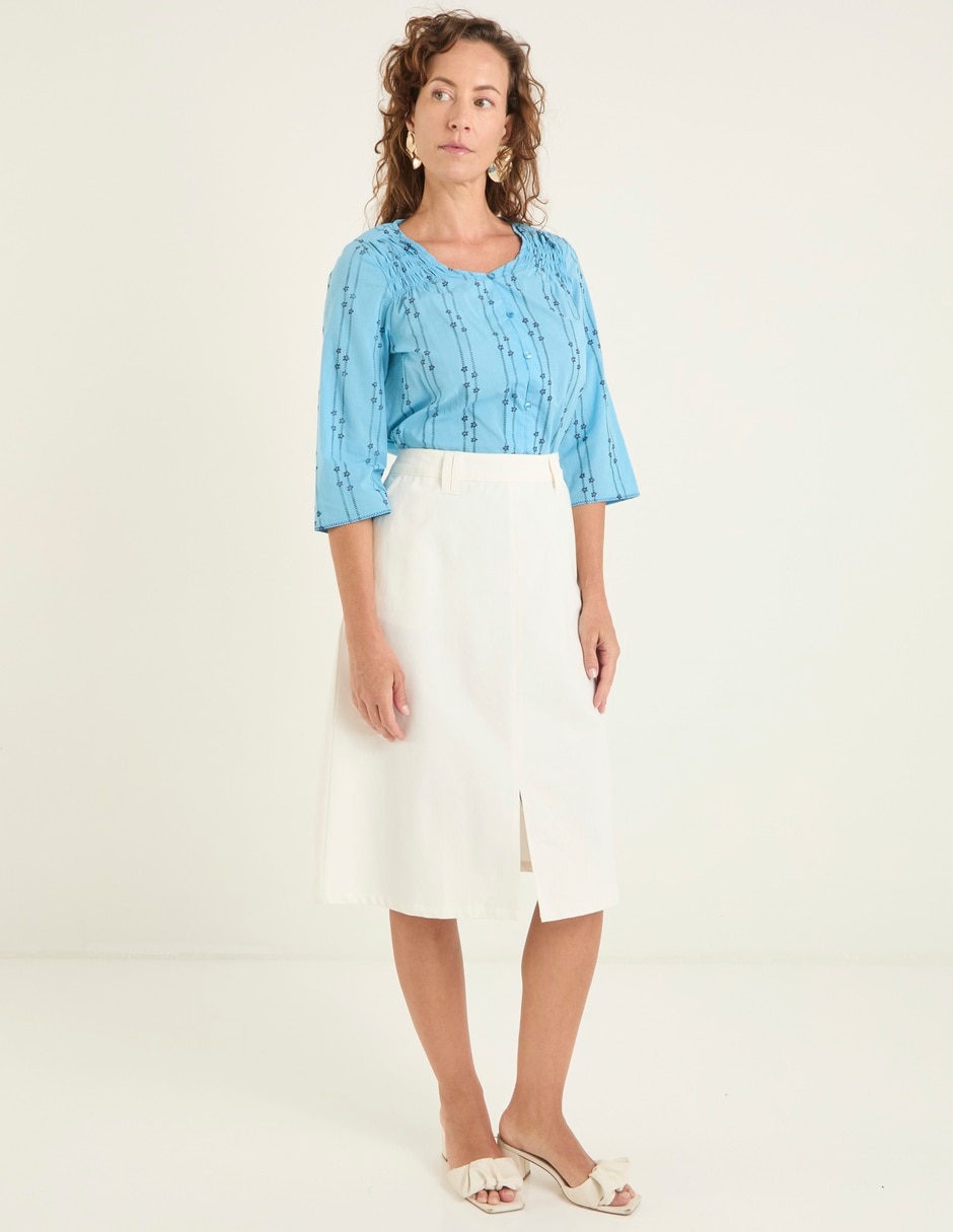 Blusa manga 3/4 para mujer 3
