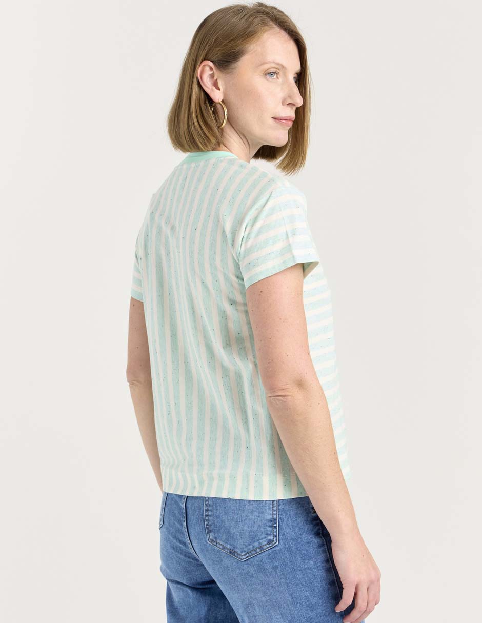 Playera manga corta cuello redondo para mujer 2