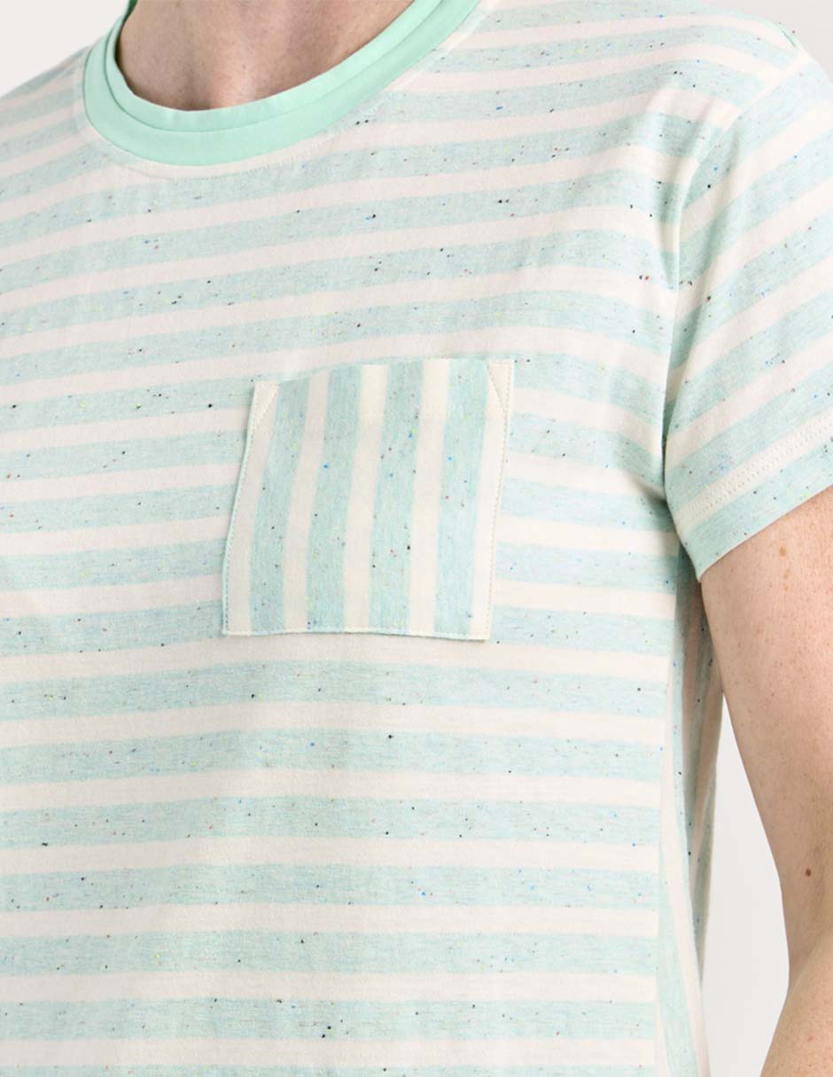 Playera manga corta cuello redondo para mujer 4