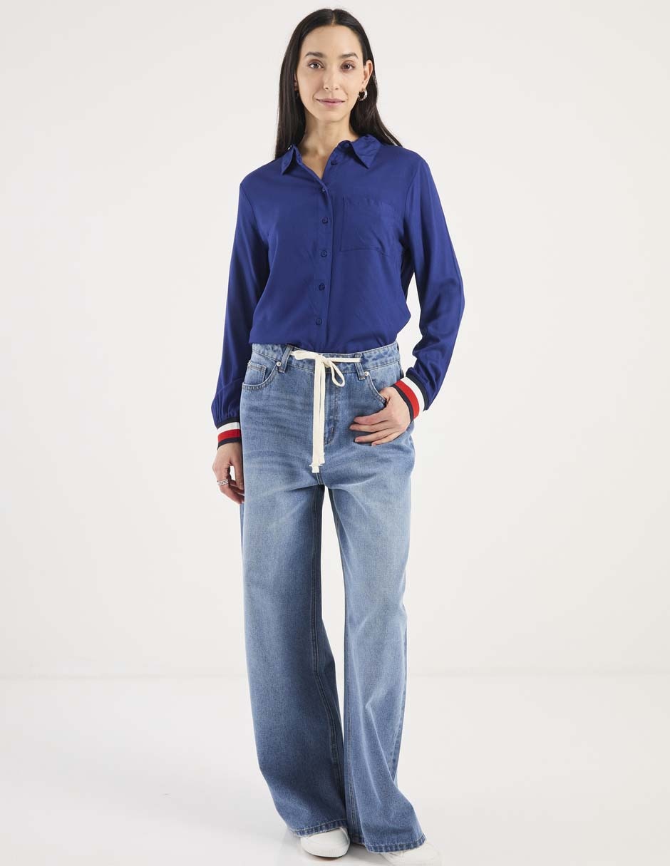 Blusa Weekend manga larga para mujer