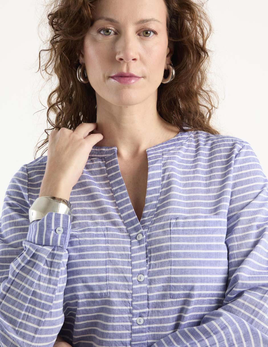 Blusa Weekend manga larga para mujer