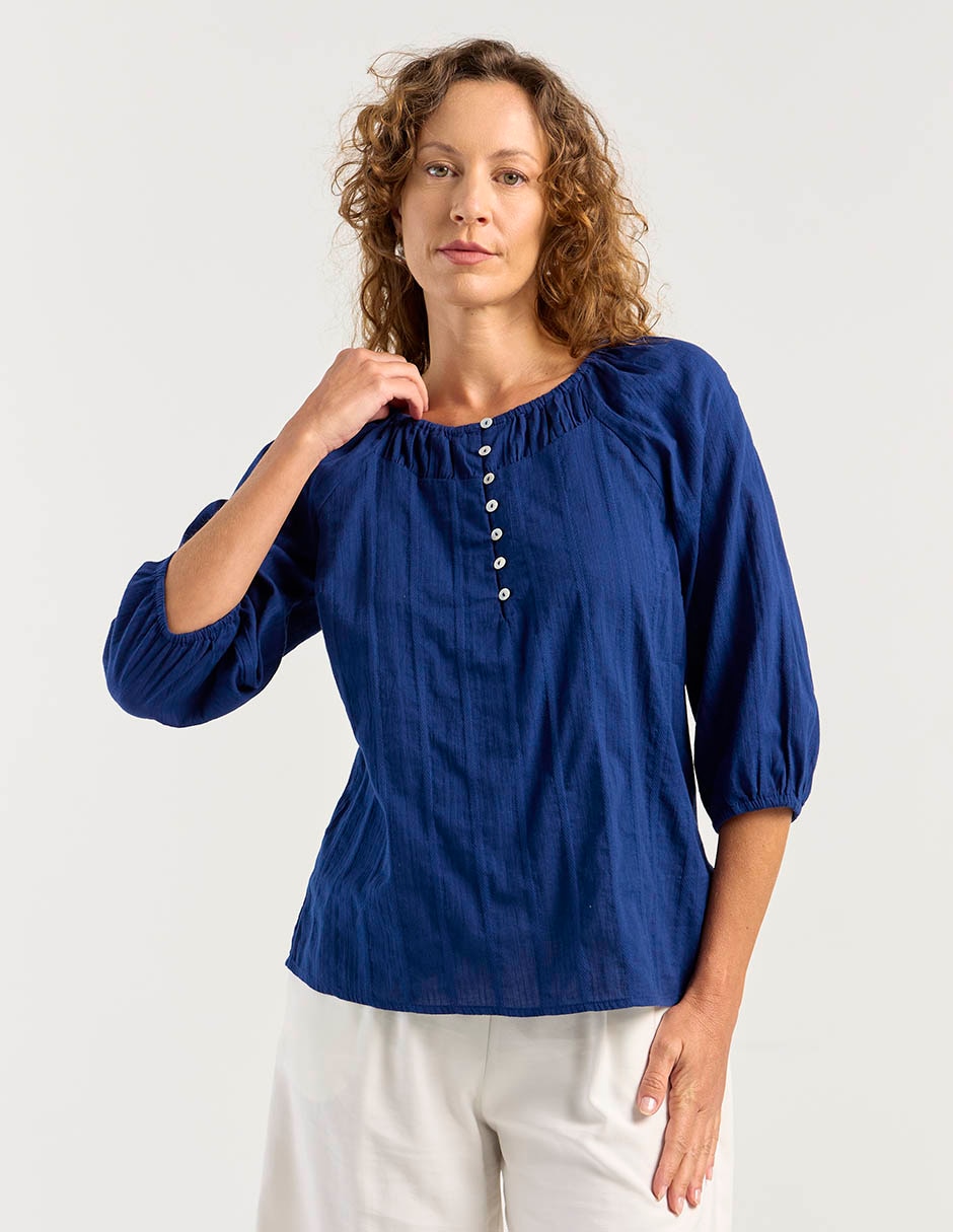 Blusa manga 3/4 para mujer Blusa manga 3/4 para mujer