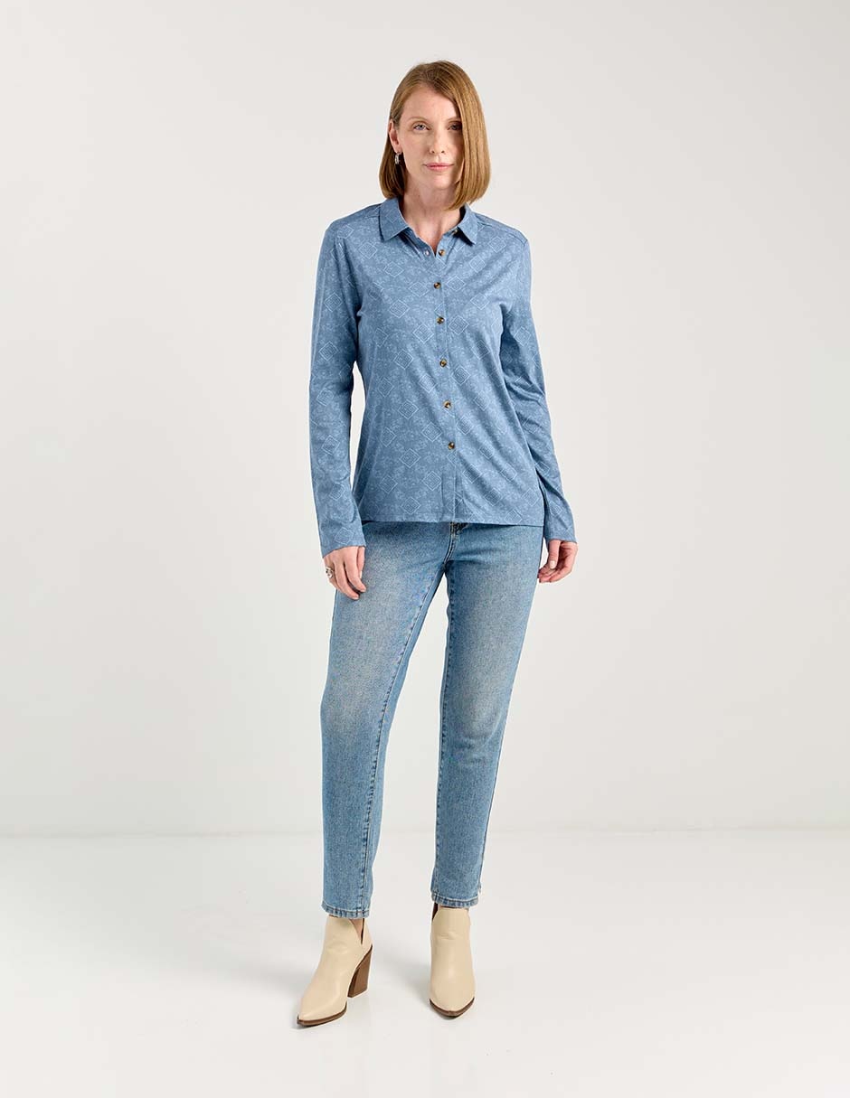 Blusa Weekend manga larga para mujer