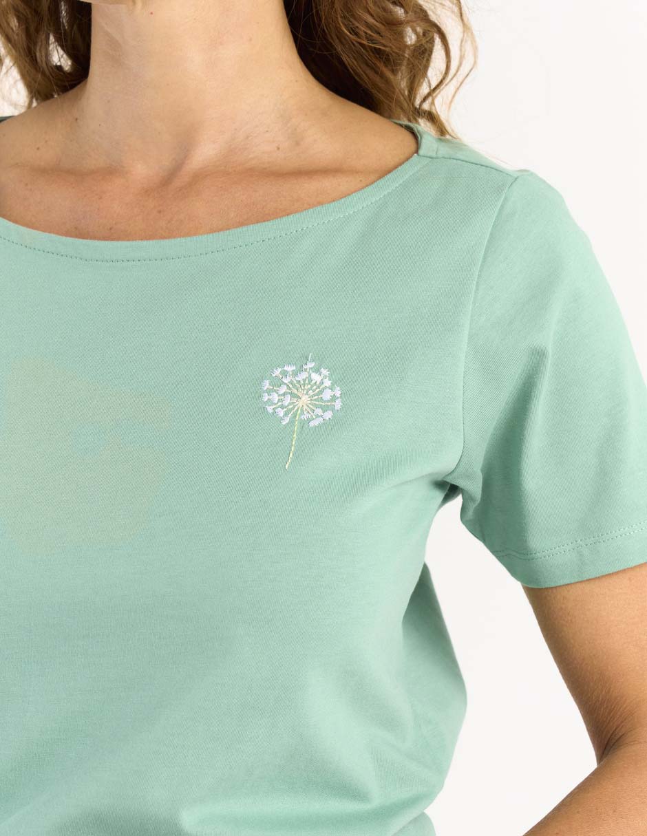 Playera manga corta cuello redondo para mujer 5