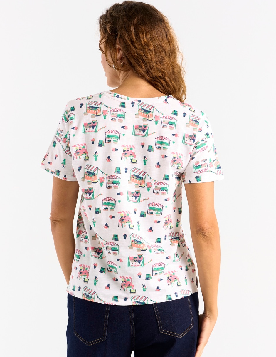 Playera manga corta cuello redondo para mujer 2