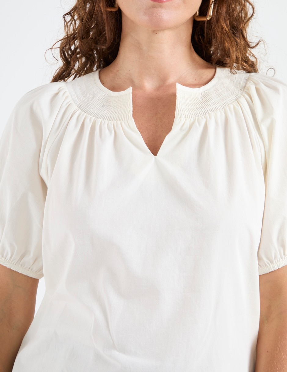 Blusa manga corta para mujer 4