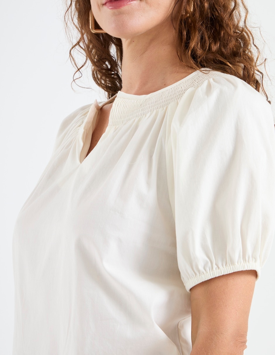 Blusa manga corta para mujer 5