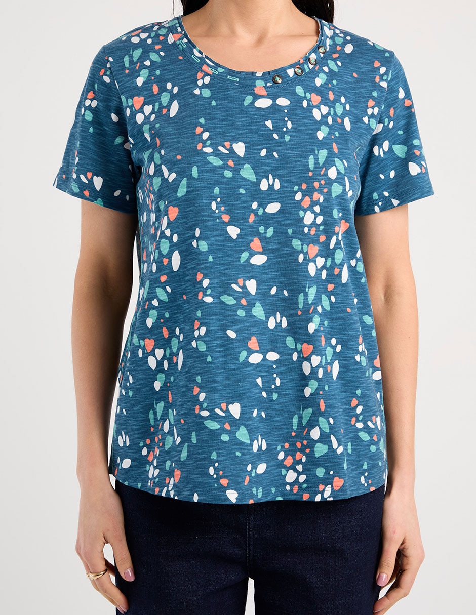 PLAYERA WKM26042-02, CH, AZUL PROFUNDO