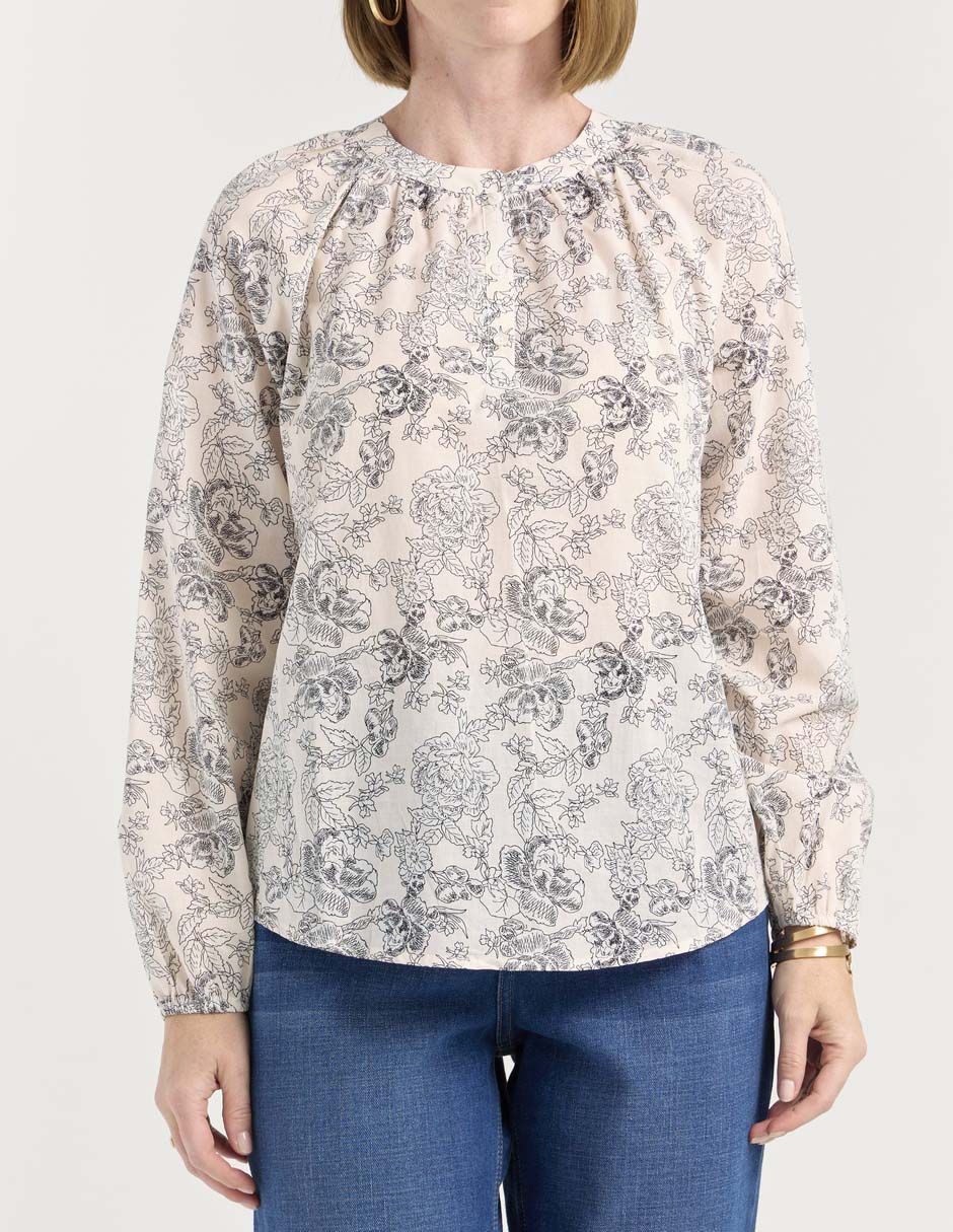 Blusa manga larga para mujer 5