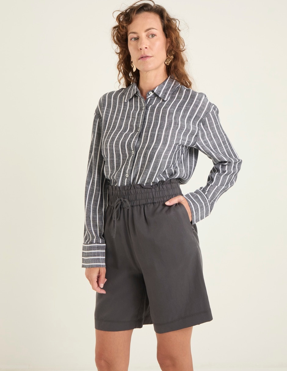 Blusa camisera manga larga para mujer Blusa camisera manga larga para mujer