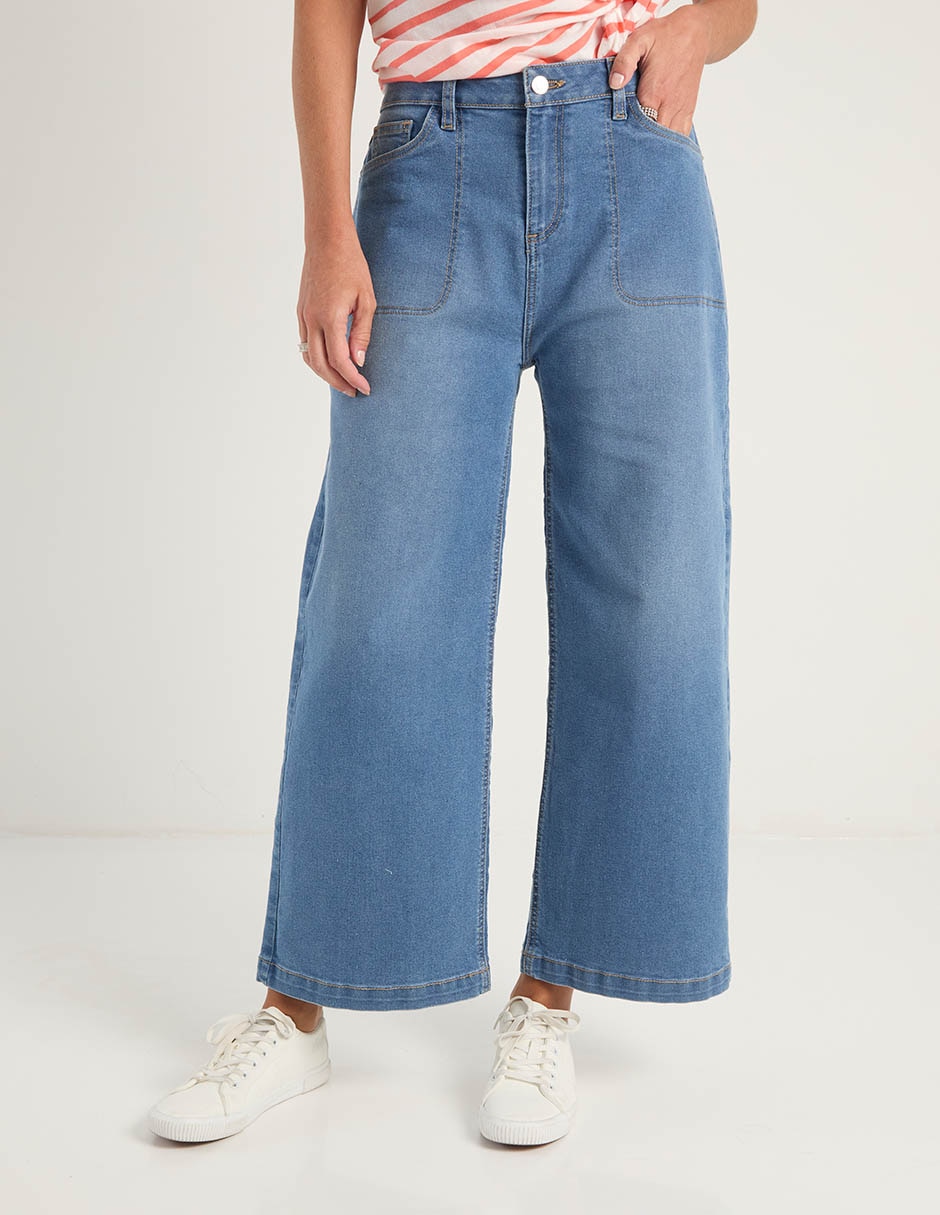 Jeans acampanado para mujer 2