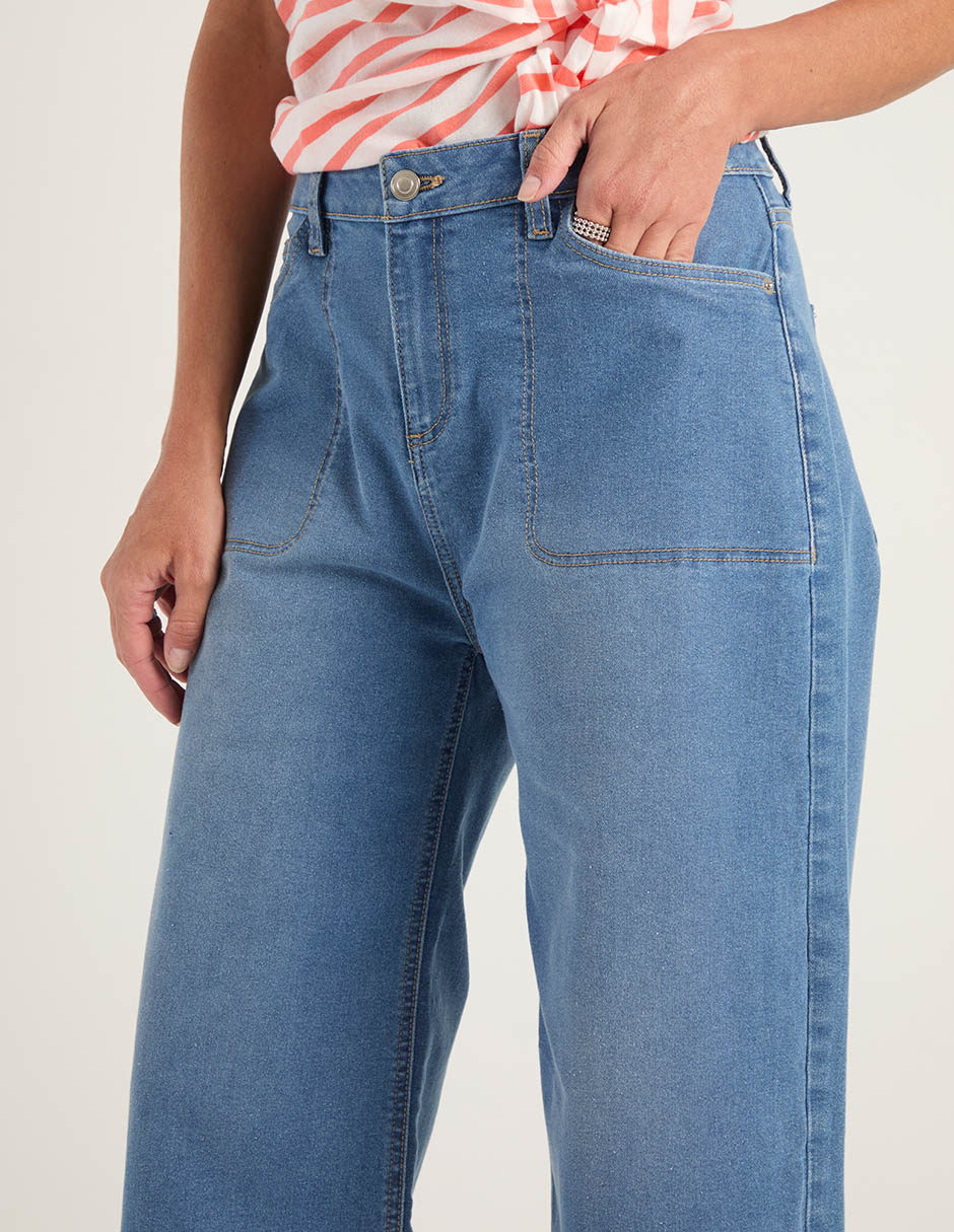Jeans acampanado para mujer 4