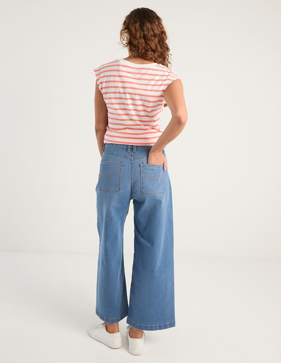 Jeans acampanado para mujer 6