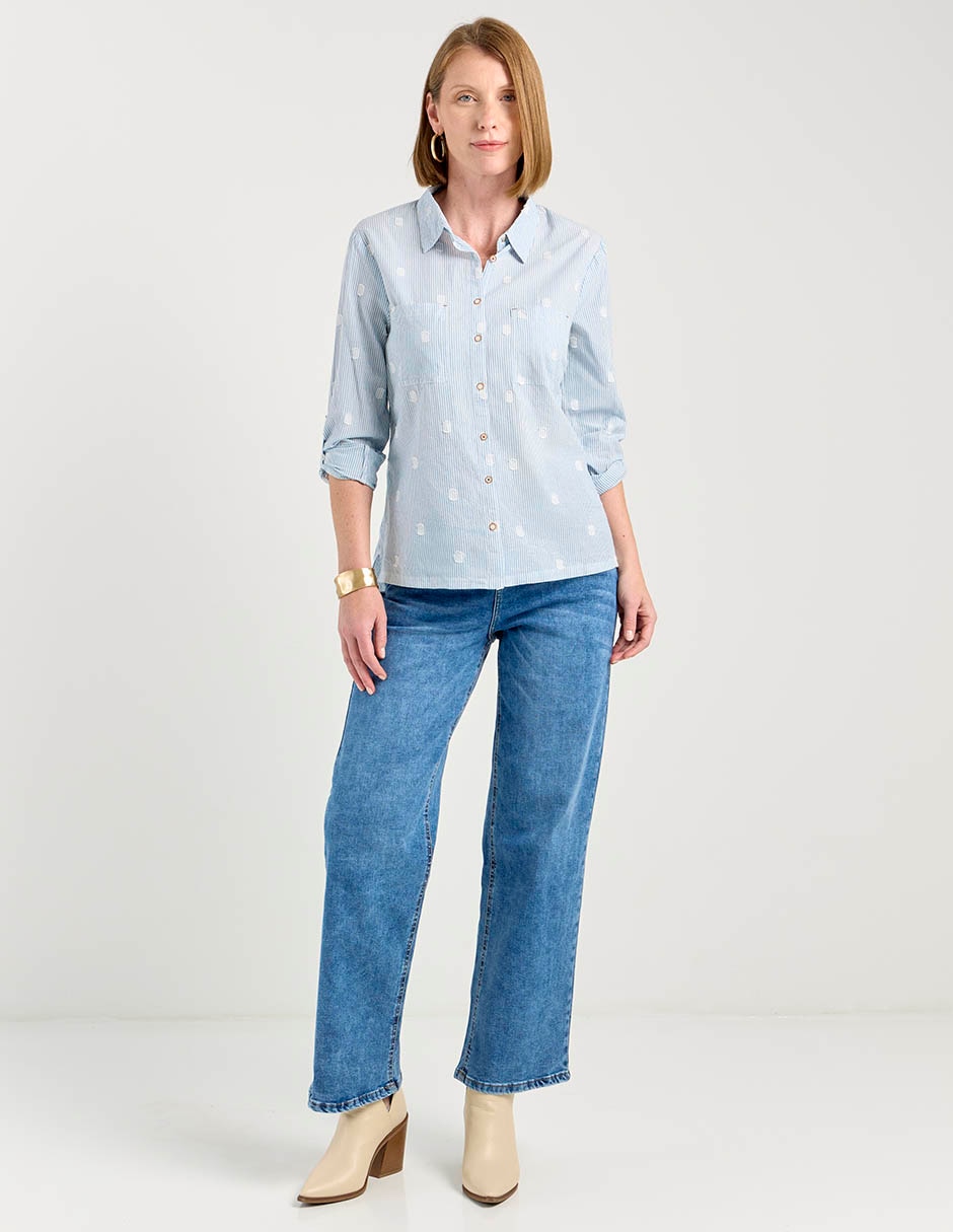 Blusa Weekend manga larga para mujer