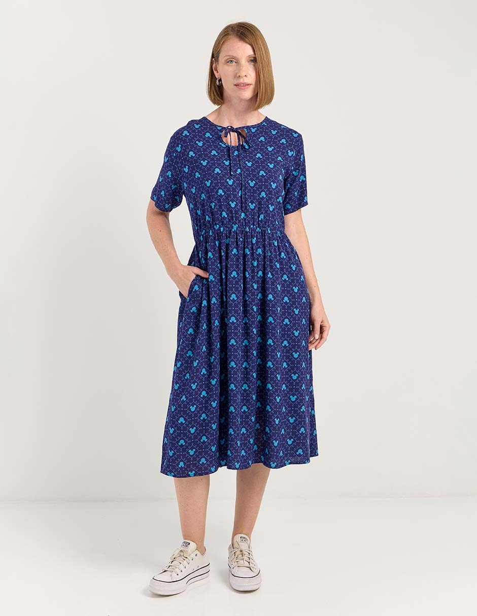 Vestido midi casual Mickey Mouse