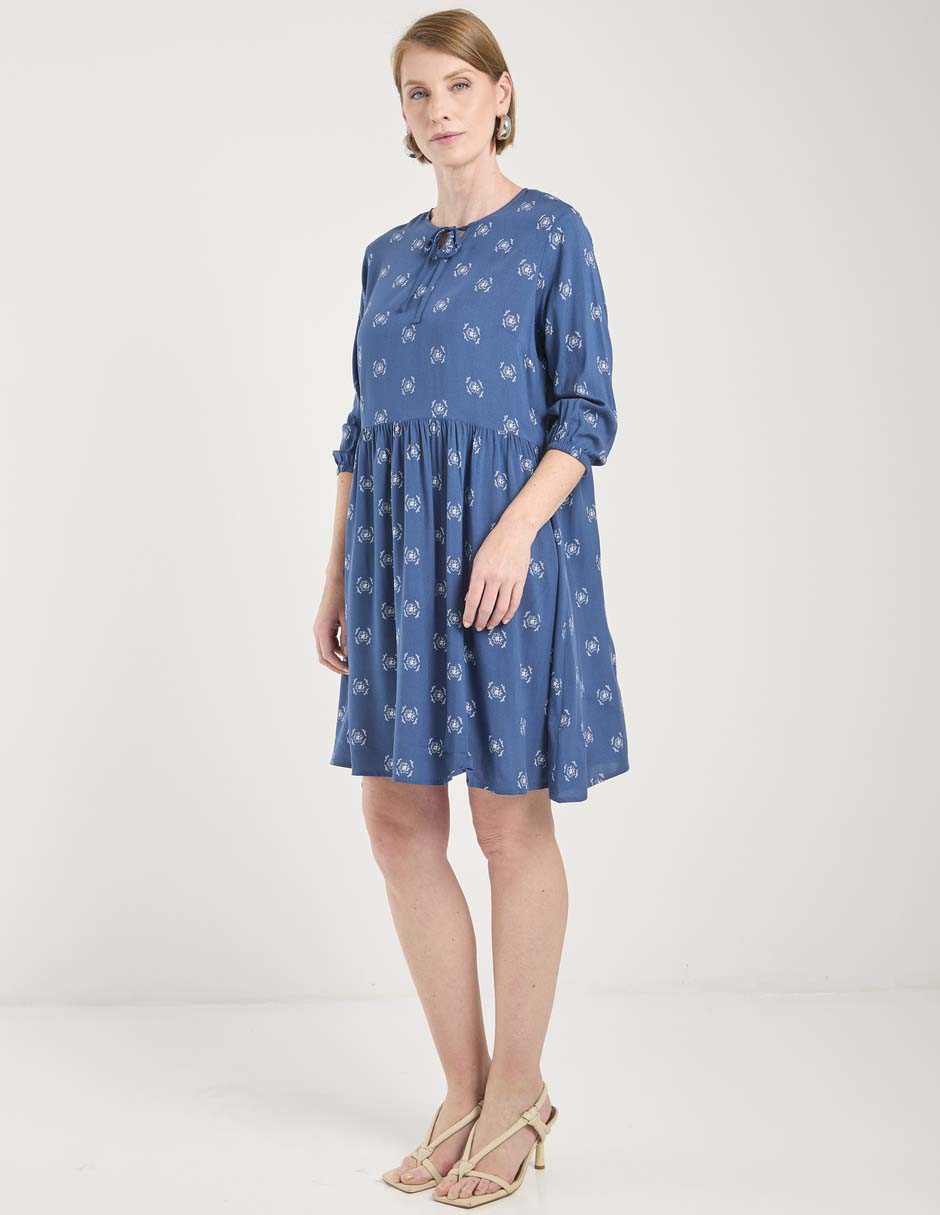VESTIDO L RODILLA W, G, MARINO OBSCURO