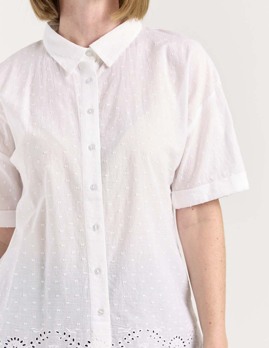 Blusa manga corta para mujer 4