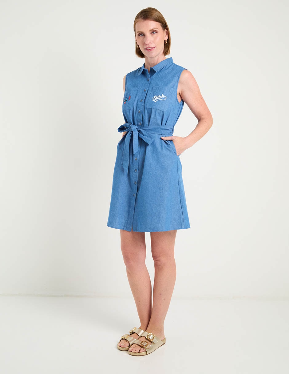 Vestido arriba de la rodilla casual Stitch 3
