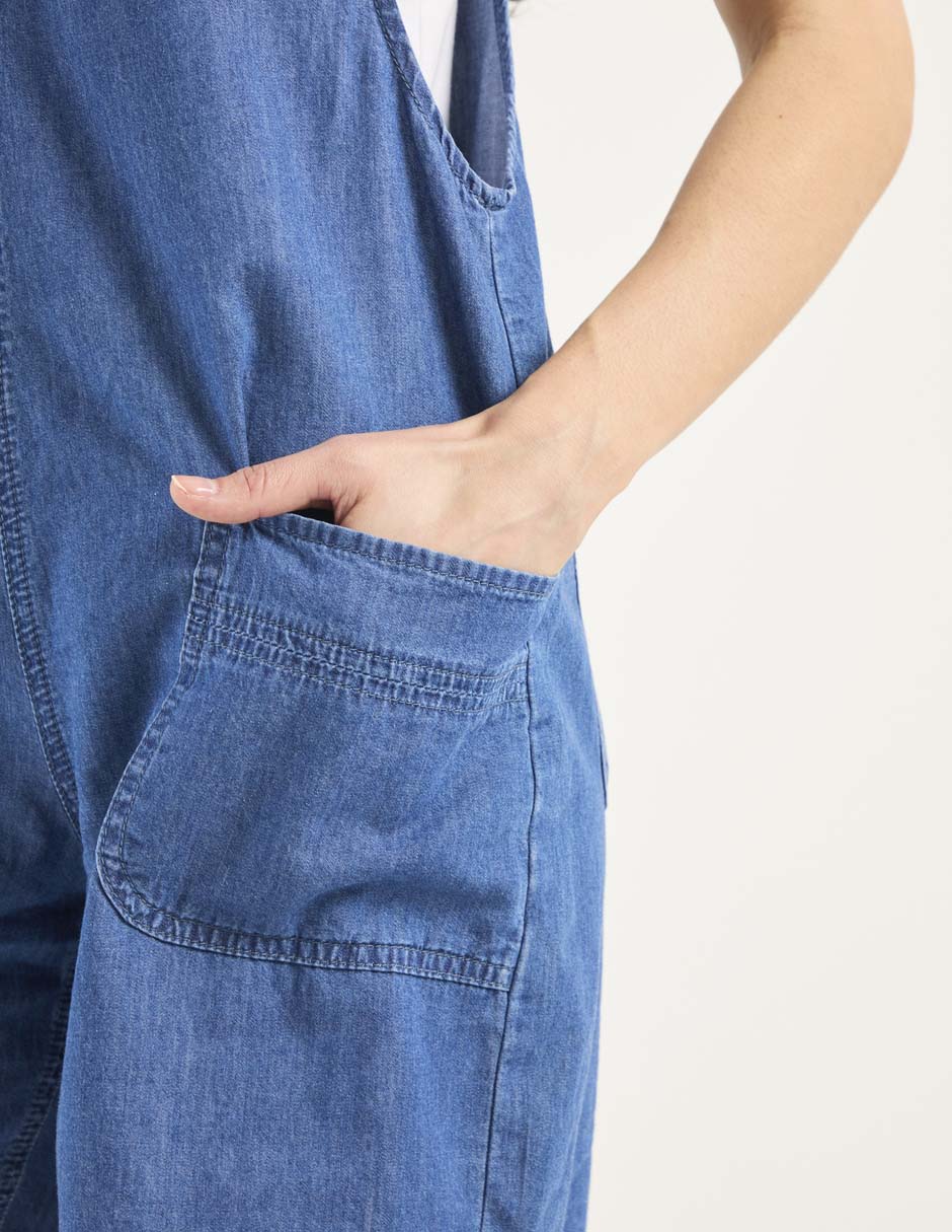 JUMPSUIT WKM26, EG, ÍNDIGO DENIM MEDIO