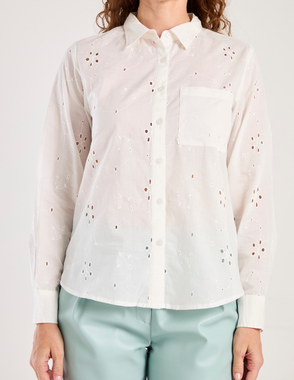 Blusa manga larga para mujer 5